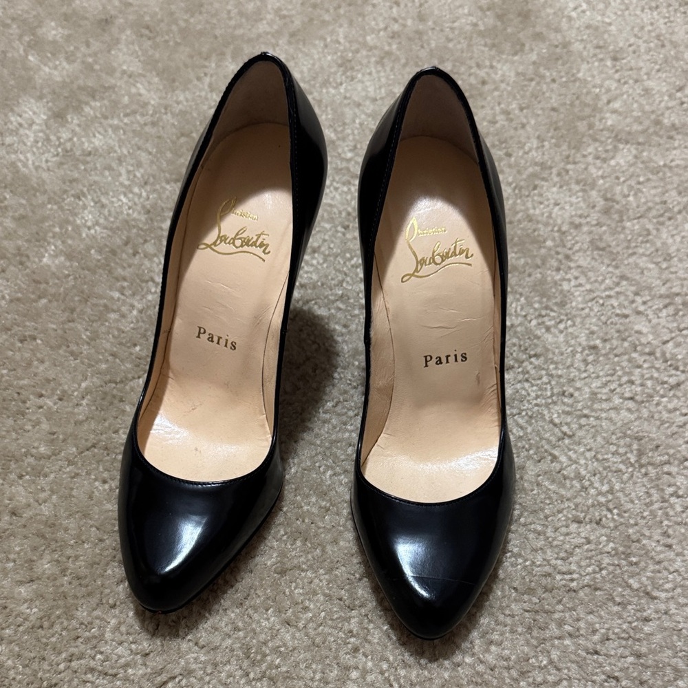 Christian Louboutin Pigalle 100mm Pump - Classic Black Heels
